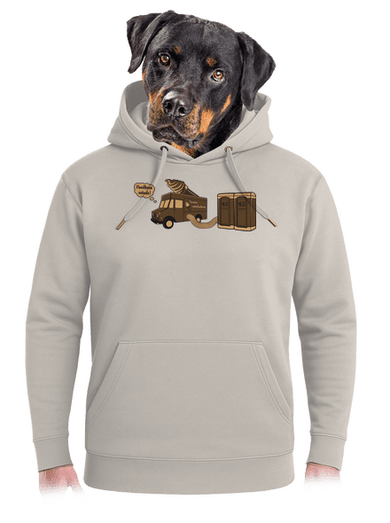 Točená čokoládová unisex mikina premium Pastel Macchiato