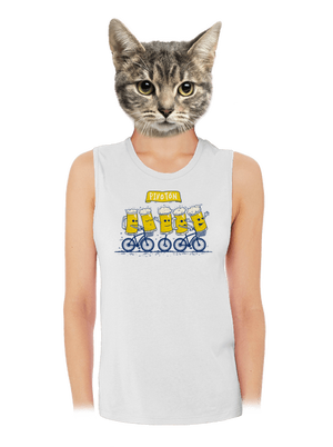 Pivotón dámske tielko voľné White