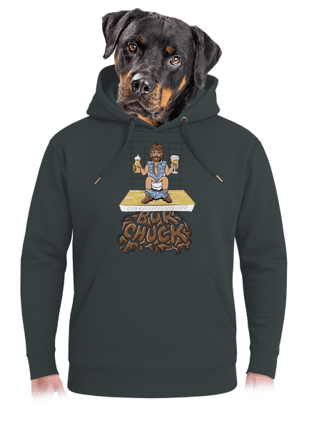 BurChuck unisex mikina premium Charcoal