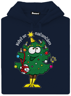 Když se načančám pánska mikina klokanka Navy