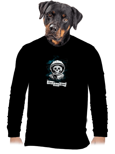 Dum Spiro Spero pánske dlhý rukáv Black