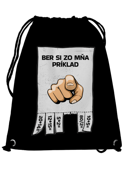 Ber si zo mňa príklad vak Black