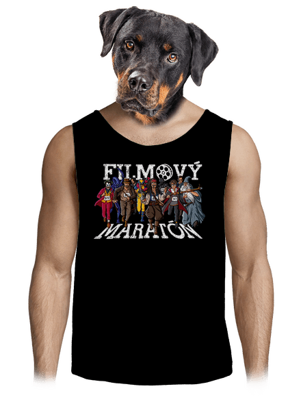 Filmový maratón pánske tielko Black
