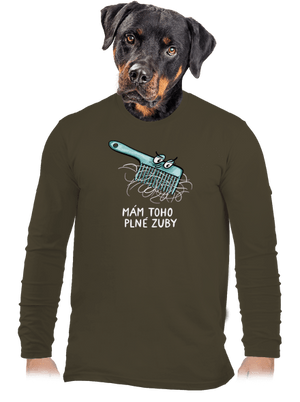 Plné zuby pánske dlhý rukáv Urban Khaki