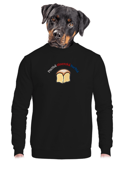Poctivá buchta a klobása unisex mikina bez kapucne Black
