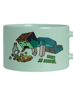 Kocky sú hodené hrnček makronka Mint Macaron