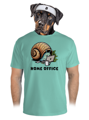 Slimákov home office pánske športové tričko Mint Mal