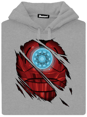 Ironman pánska mikina klokanka Light Melange