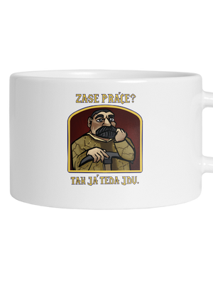 Zase práce? hrnček makronka White