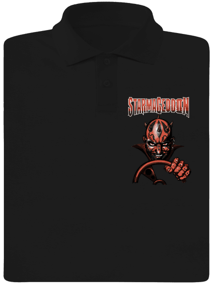 Starmageddon pánska polokošeľa Black
