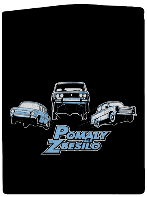 Pomaly a zbesilo dámska mikina na zips Black