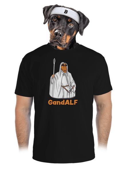 GandALF pánske športové tričko Black