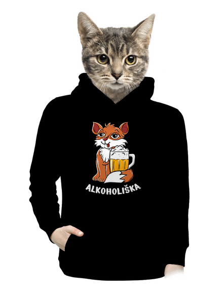  dámska mikina klokanka Black