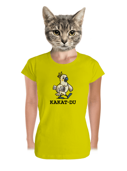 Kakat-du dámske tričko prémium Lemon