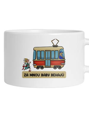 Za mnou baby behajú hrnček makronka White