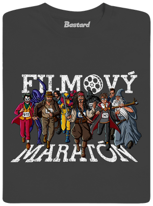 Filmový maratón pánske dlhý rukáv Dark Grey