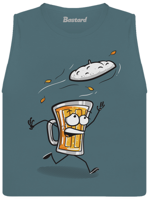 Čiapka dámske tielko voľné Heather Deep Teal