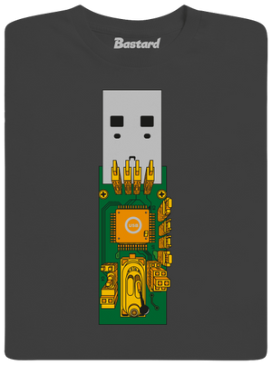 USB city pánske dlhý rukáv Dark Grey