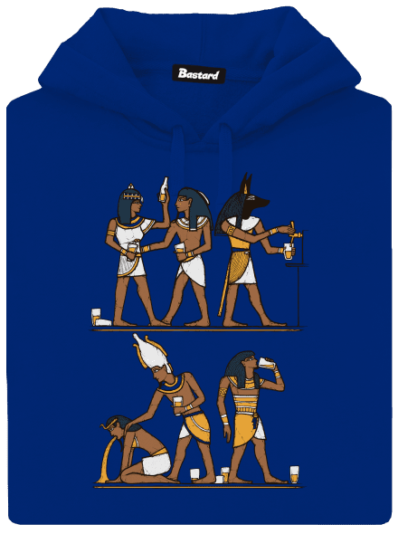 Egyptská párty dámska mikina klokanka Royal Blue Mal
