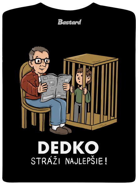 Dedko stráži najlepšie detské tričko Black