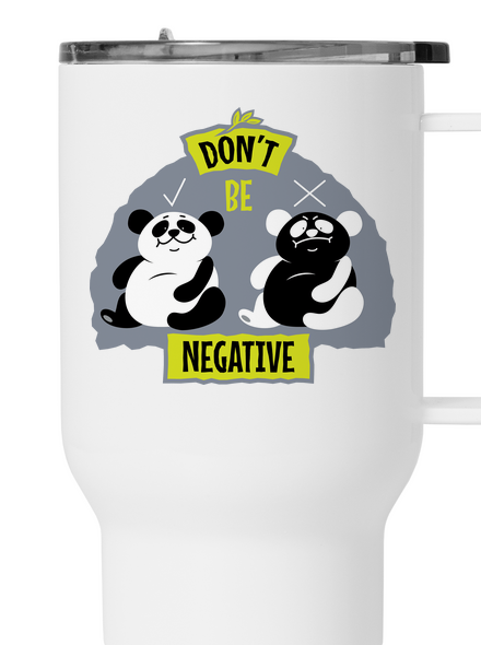 Don't be negative termohrnček White