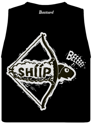 Shííp dámske tielko voľné Black