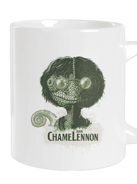 ChameLennon veľký hrnček White