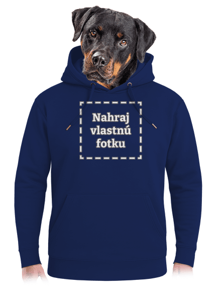 Vlastná potlač unisex mikina premium Navy