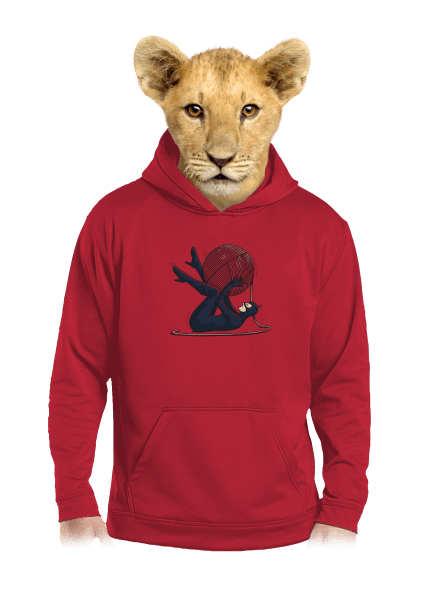Catwoman detská mikina klokanka Fire Red