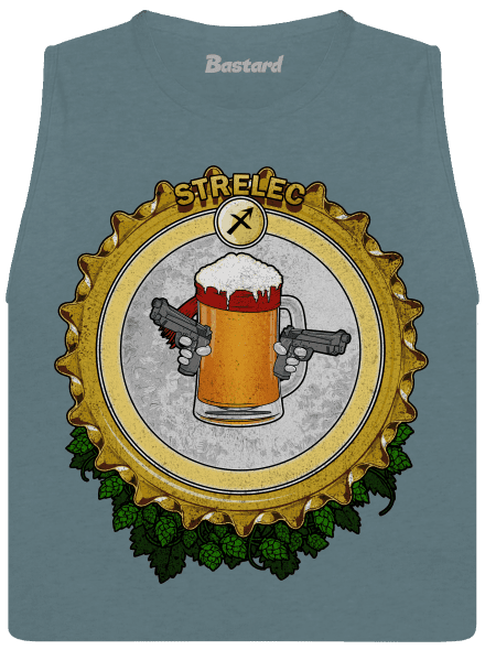 Pivný horoskop: Strelec dámske tielko voľné Heather Deep Teal