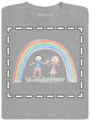 Detské kresby - Nahraj vlastnú pánske tričko Sport Grey