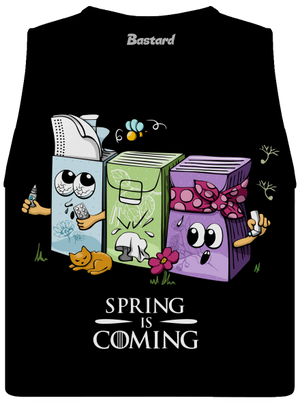 Spring is coming dámske tielko voľné Black