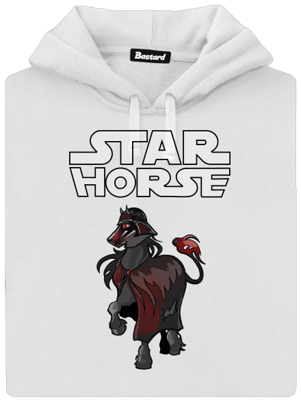 Star horse dámska mikina klokanka White