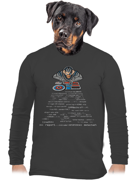 Coder ape pánske dlhý rukáv Dark Grey