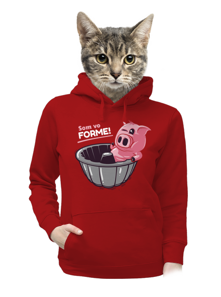 Vo forme dámska mikina klokanka Red Mal