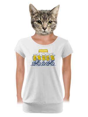 Pivotón dámske tričko s lemom White