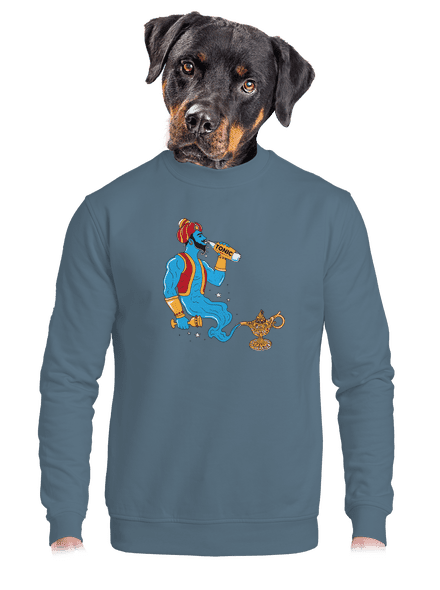 Gin a tonic unisex mikina bez kapucne Nordic Blue