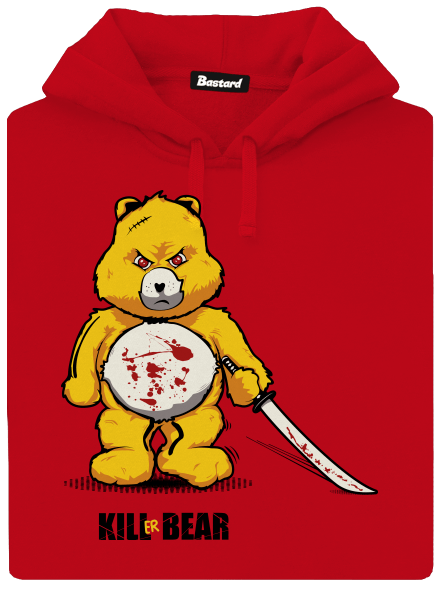 Killer bear pánska mikina klokanka Red