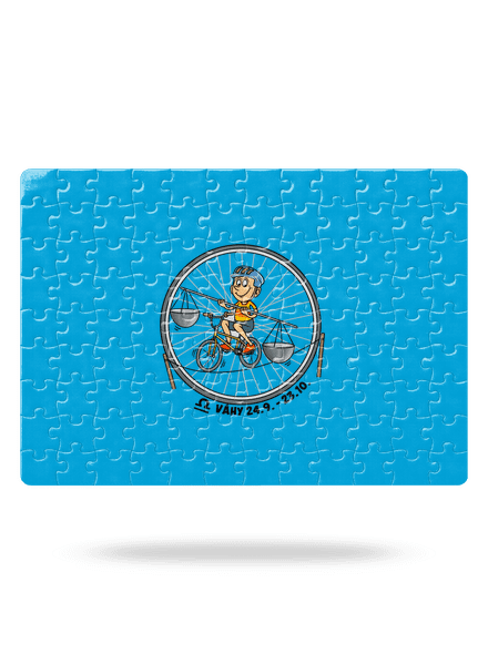 Cyklistický horoskop: Váhy puzzle White