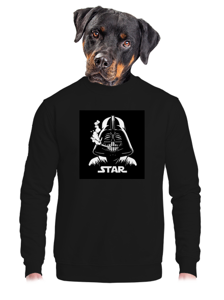 Darth Star unisex mikina bez kapucne Black