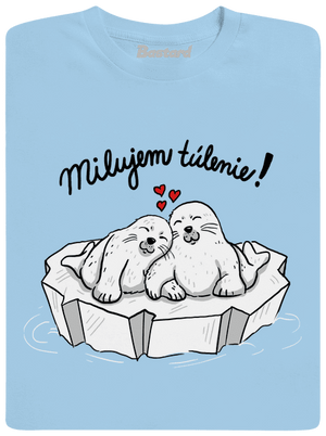 Milujem túlenie detské tričko Sky Blue