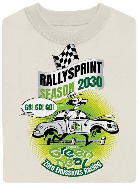Rallysprint 2030 unisex mikina bez kapucne Off White