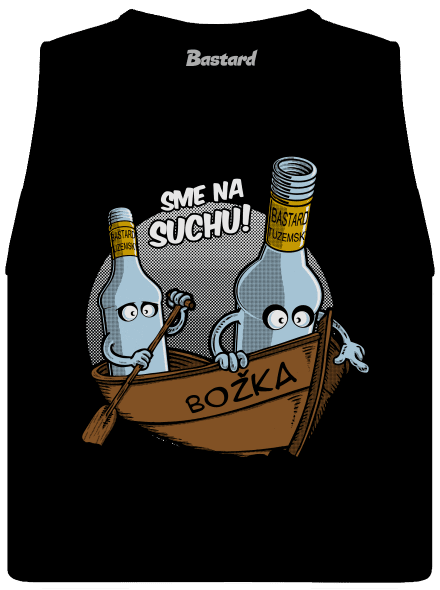 Na suchu dámske tielko voľné Black