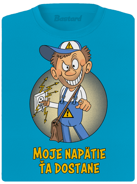 Moje napätie dámske športové tričko Blue Atol