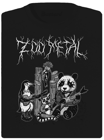 ZOO metal dámske športové tričko Black