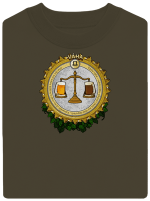 Pivný horoskop: Váha unisex mikina bez kapucne Urban Khaki