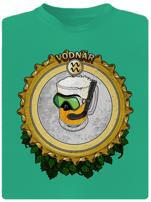 Pivný horoskop: Vodnár pánske športové tričko Mint Mal