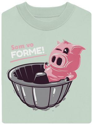 Vo forme unisex mikina bez kapucne Blush Mint