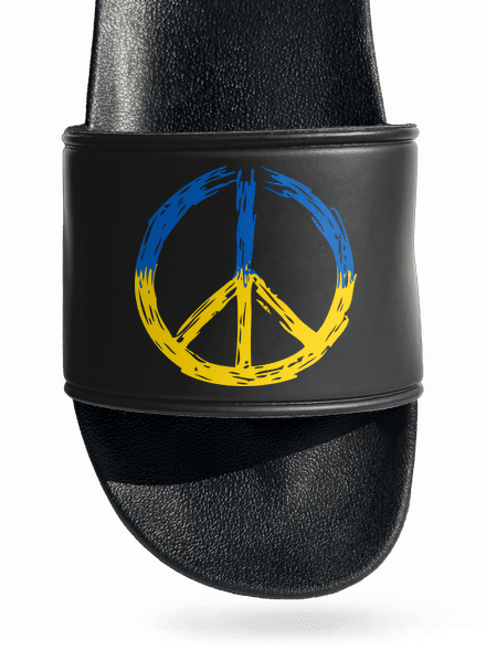 Ukrajina - Peace šľapky Black