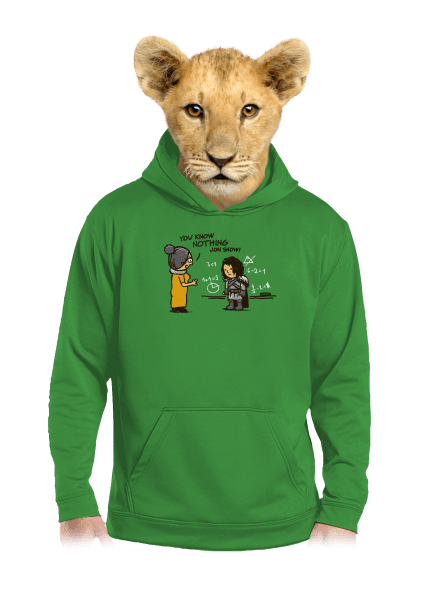 You Know Nothing detská mikina klokanka Kelly Green AWD